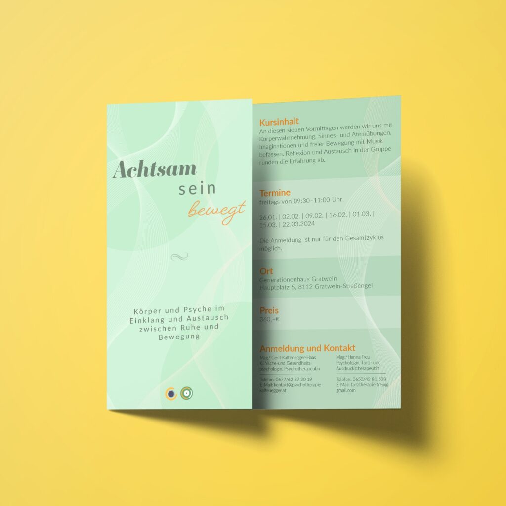 Vorder-und Rückseite Workshop Flyer